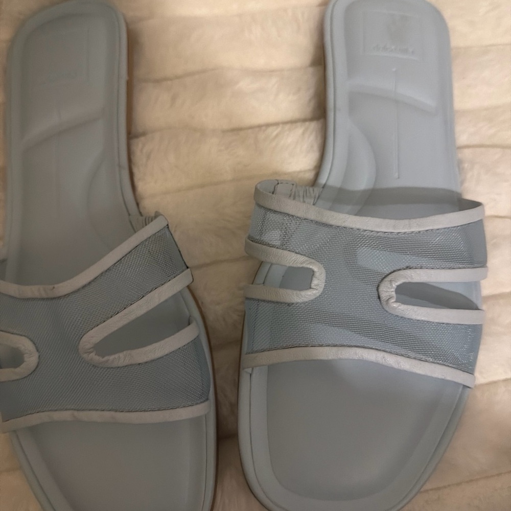 Dolce Vita Pale Blue Slide Sandals - Picture 4 of 5